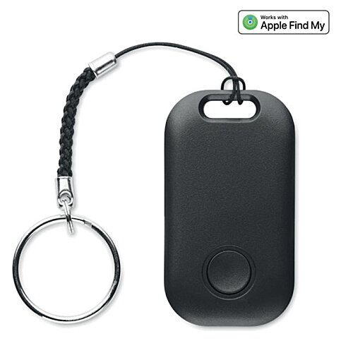 Additional Image 7 - a black keychain with a cord