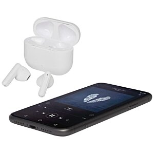 Additional Image 4 - a black cellphone with a white case