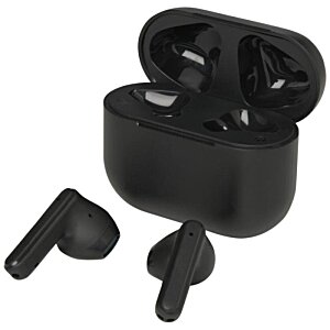 Additional Image 5 - a black earbuds in a case