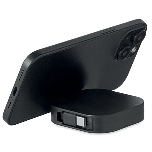Additional Image 2 - a black device with a stand