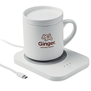 Additional Image 3 - a white mug on a charging pad