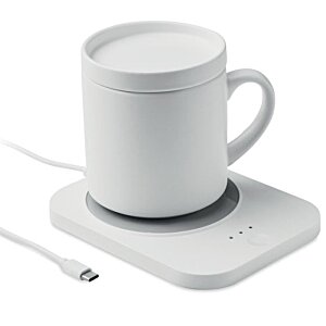 Additional Image 6 - a white mug on a charging pad