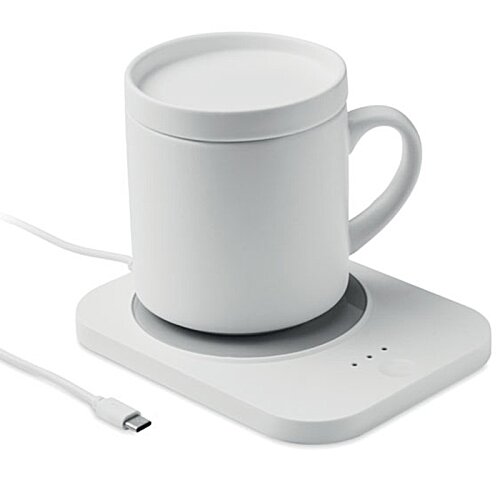 Additional Image 6 - a white mug on a charging pad