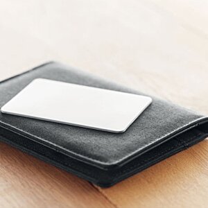 Additional Image 4 - a black wallet with a white card on it
