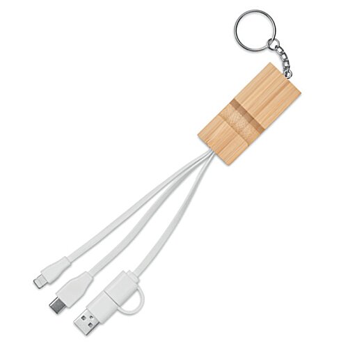 Additional Image 1 - a white cord with a wooden clip