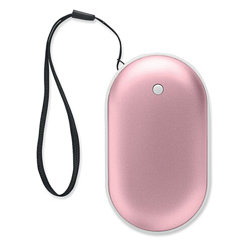 Additional Image 3 - a pink computer mouse with a black strap