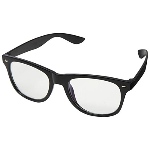 Additional Image 1 - a black eyeglasses with black rims