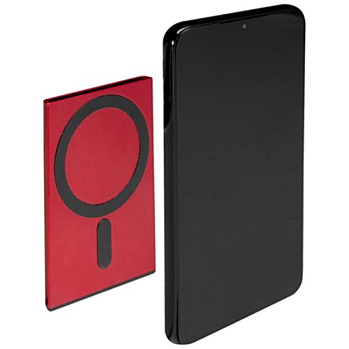 Additional Image 2 - a black and red case with a black circle on it