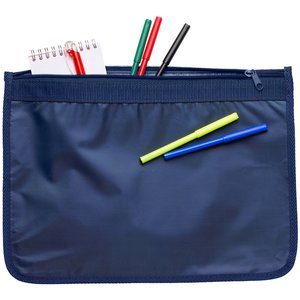 Additional Image 1 - a blue bag with pens and pencils