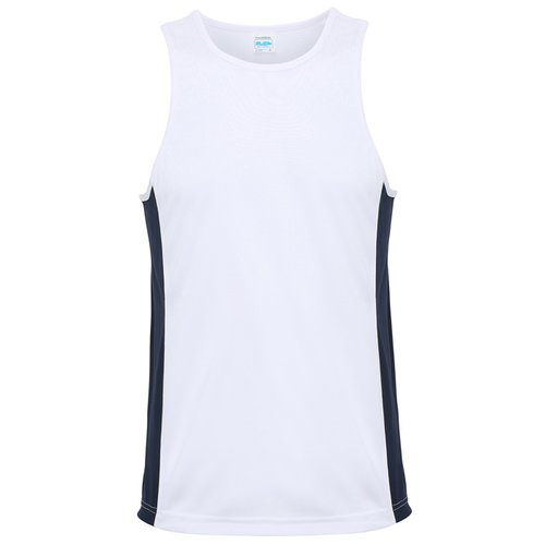 Additional Image 3 - a white tank top with black stripes