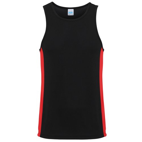 Additional Image 7 - a black and red tank top