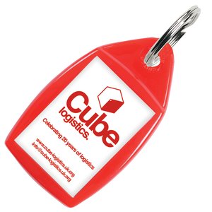 Additional Image 4 - a red and white tag with a logo
