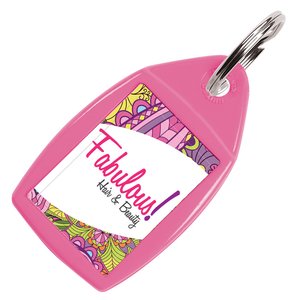 Additional Image 1 - a pink tag with a white label
