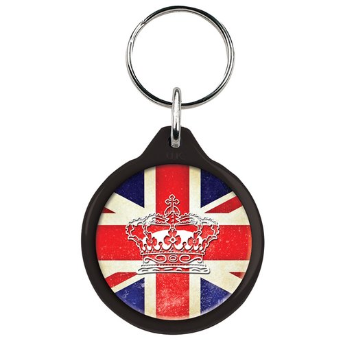 Additional Image 2 - a key chain with a flag on it