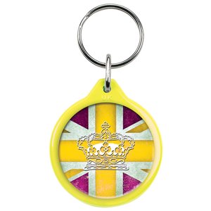 Additional Image 3 - a yellow and purple key chain