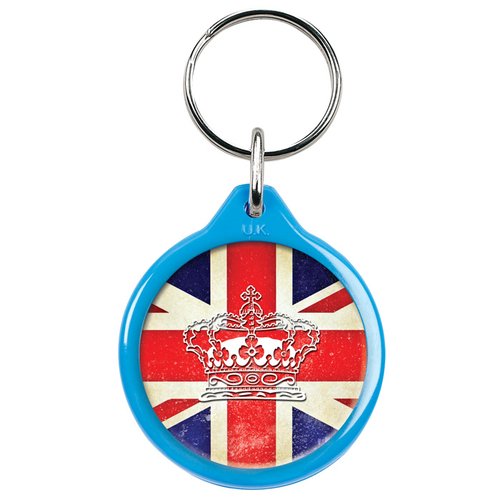 Additional Image 5 - a key chain with a flag on it