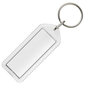 Additional Image 1 - a white key chain with a white rectangle