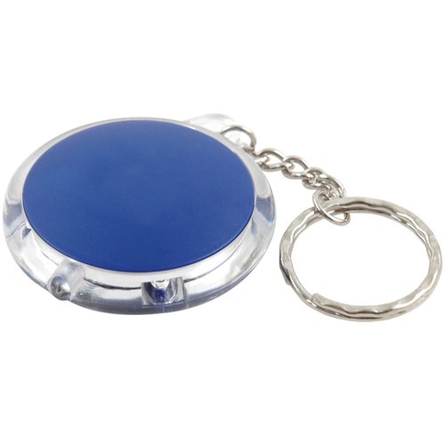 Additional Image 1 - a blue and silver key chain