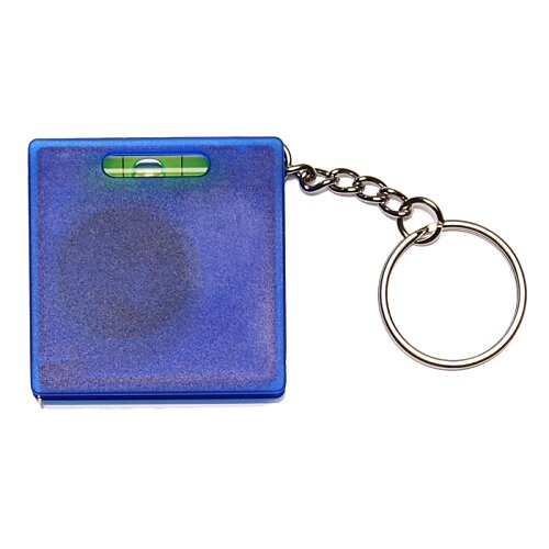 Additional Image 3 - a blue square key chain