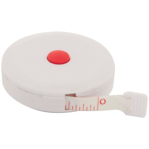 Additional Image 2 - a white tape measure with a red circle