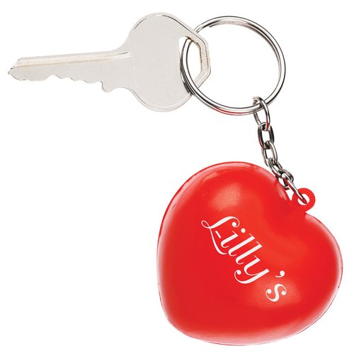 Additional Image 1 - a key chain with a heart shaped keychain