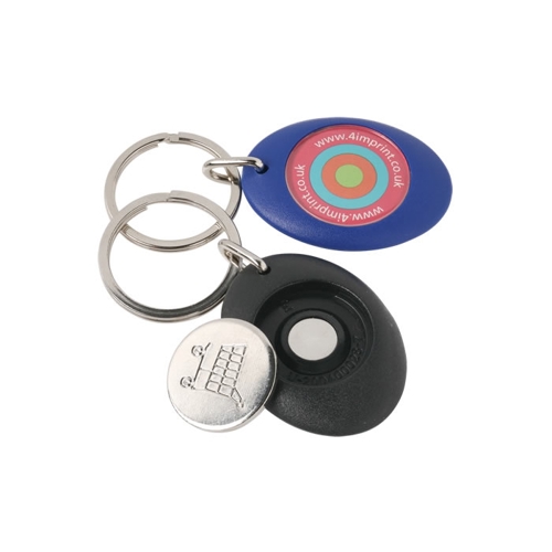 Additional Image 3 - a group of keychains with a white button