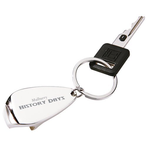 Additional Image 2 - a key chain with a black tag