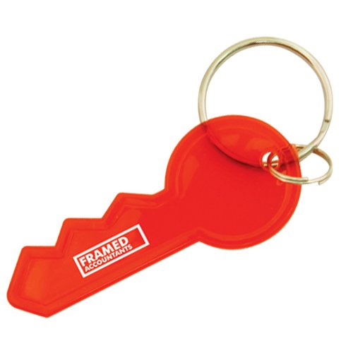 Additional Image 2 - a red keychain with a ring