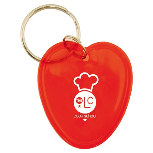 Additional Image 1 - a red heart shaped key chain
