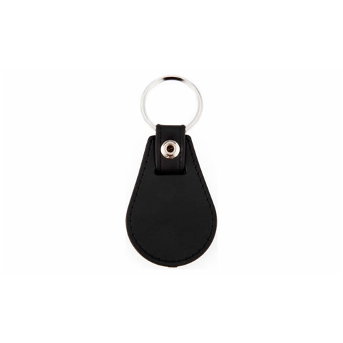 Additional Image 2 - a black key chain with a ring