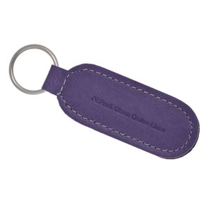 Additional Image 2 - a purple key chain with a ring