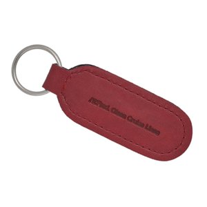 Additional Image 3 - a red key chain with a ring