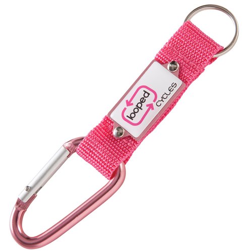 Additional Image 2 - a red strap with a white label