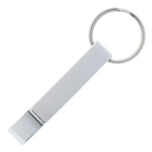 Additional Image 3 - a white keychain with a ring