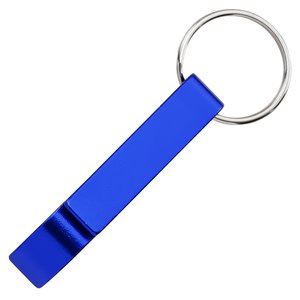 Additional Image 4 - a blue key chain with a ring