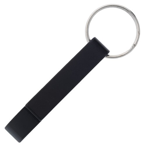 Additional Image 12 - a black keychain with a ring