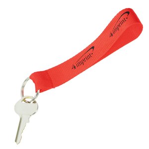 Additional Image 4 - a key chain with a red strap