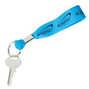 Additional Image 2 - a key chain with a blue strap