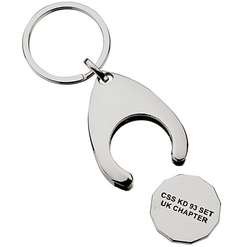 Additional Image 10 - a white keychain with a circle