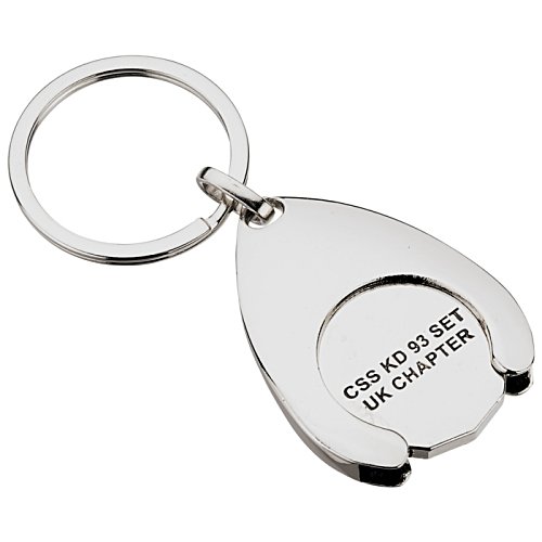 Additional Image 9 - a white key chain with a ring