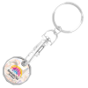 View Image 3 of 4 of £1 Trolley Coin Keyring - Digital Print