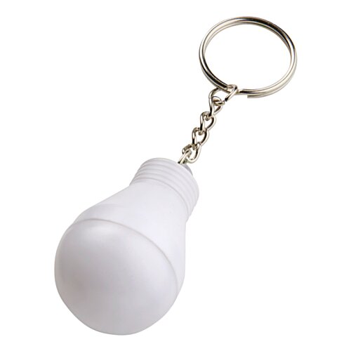 Additional Image 3 - a white light bulb key chain