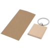 View Image 2 of 3 of Gioia Beech Wood Square Keyring - Printed