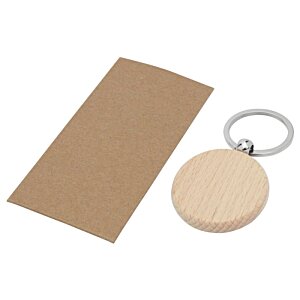 Additional Image 1 - a key chain and a rectangular piece of paper