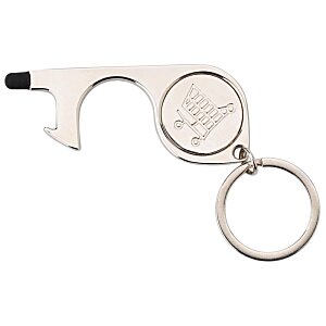 Additional Image 1 - a white bottle opener with a ring