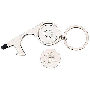 Additional Image 3 - a white bottle opener with a round circle