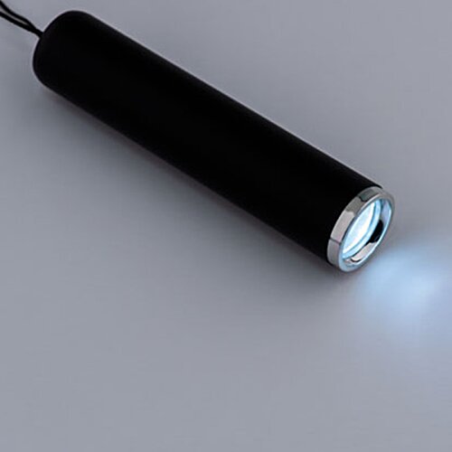 Additional Image 3 - a black flashlight with a light on it