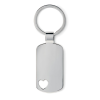 View Image 2 of 3 of Heart Tag Metal Keyring