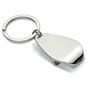 Additional Image 1 - a silver key chain with a ring