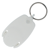 View Image 2 of 8 of Pop Coin Trolley Recycled Keyring - White